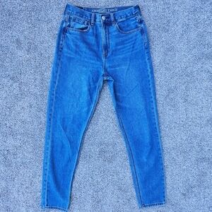 American Eagle Mom Jean Straight Leg Denim Jeans Medium Wash Women's Size 2